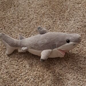Gray Plush Shark Toy for Fish Enthusiasts